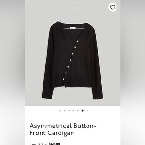 Madewell Asymmetrical Button-Front Cardigan